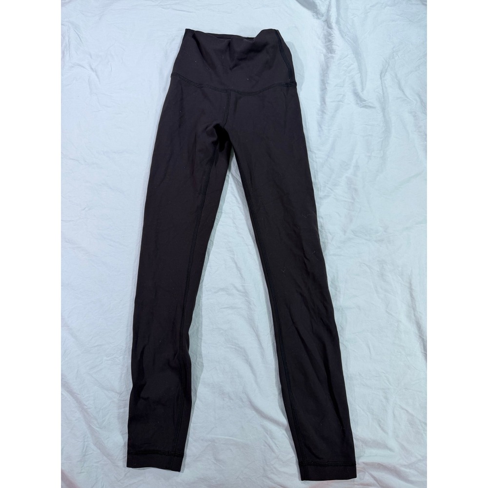 Lululemon Align High Rise Leggings Black Size 0 Nulu 25 Inch Inseam Yoga Pants
